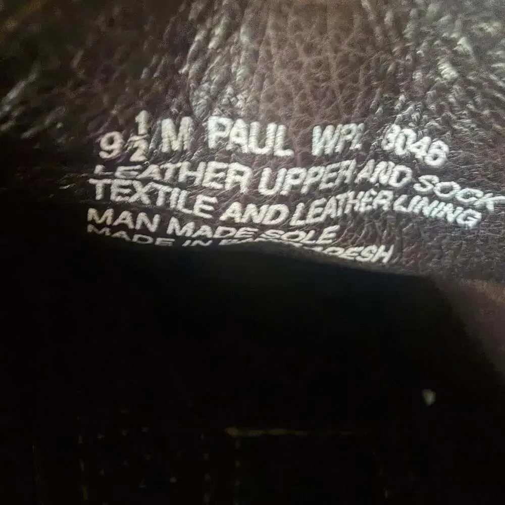 Alfani Paul Wingtip Oxford Dress Shoes Brown Leather Size 9.5